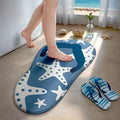 Starfish Design Slipper Pattern Floor Mat (45*90)