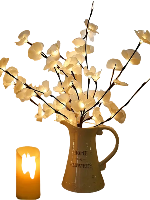 1pc-20 LED White Willow Branch Lights