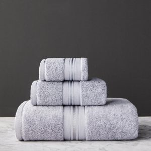 Pure Color Bath Towel Set